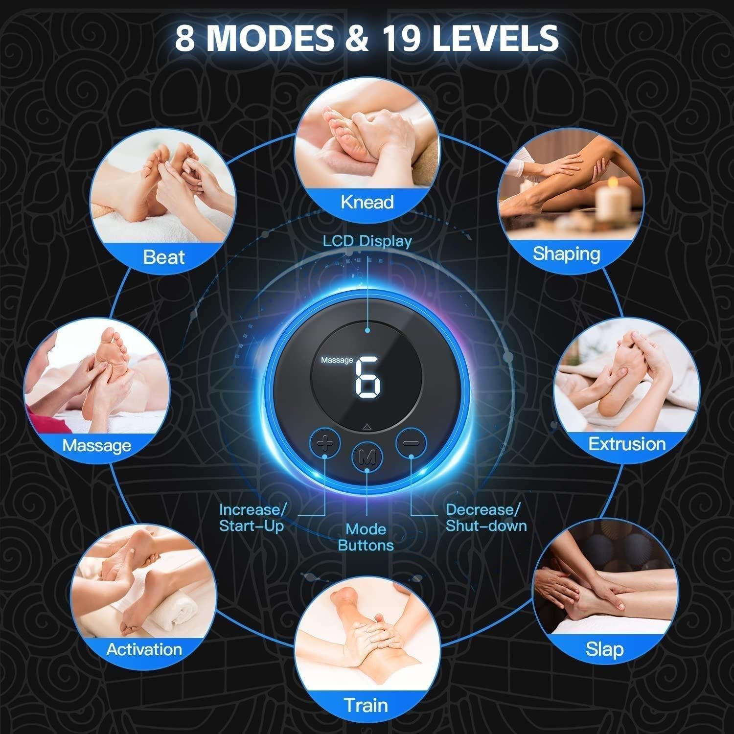Foot Massage Pain Reliever Wireless Electric EMS Massage Machine - Image 2