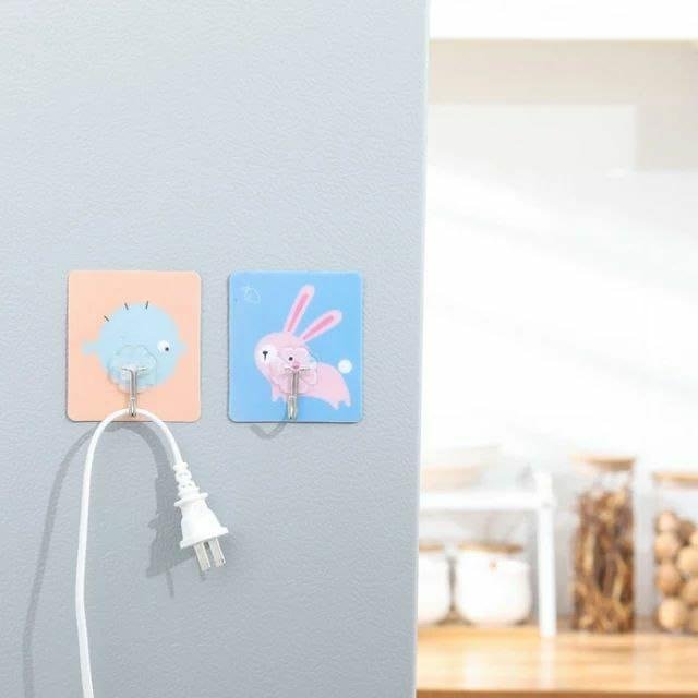 Hooks Cartoons Strong Adhesive Wall Sticky Hooks(Pack of 3)