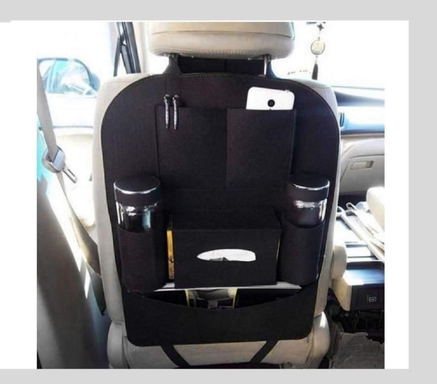 Compatible Multi Pocket Seat Back Storage Bag Organizer Holders Pack of 2 - Image 2