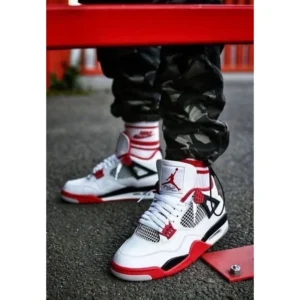 Air Jordan Retro 4 Fire Red Shoes For Men (BSF847)
