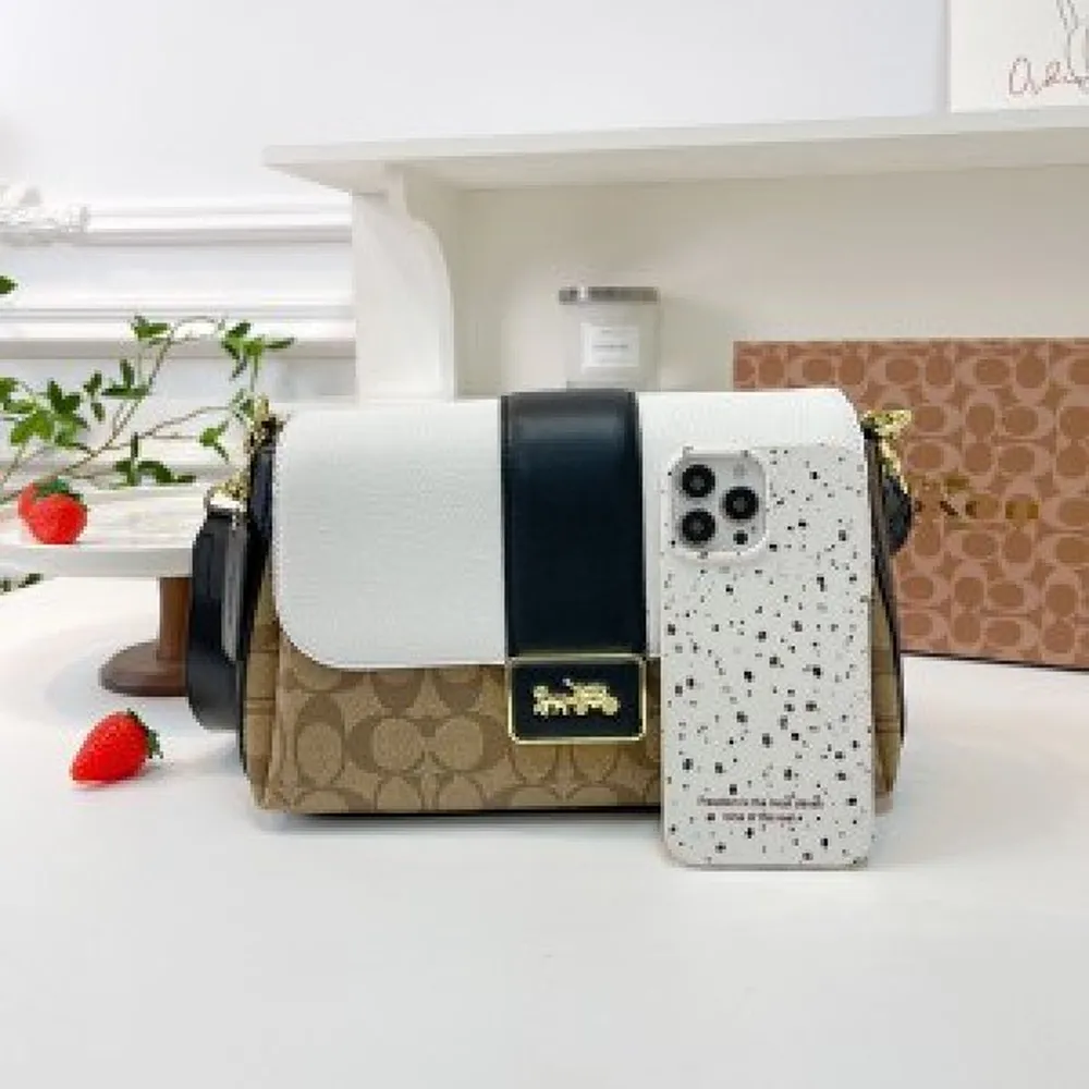 Stylish Coach Baguette Shoulder Bag Signature For Women (BSF881)