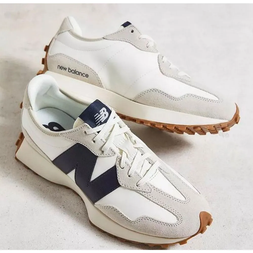 Premium New Balance 327 White Navy Shoes For Men (LAB1214) - Image 2